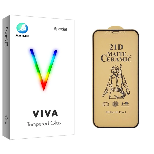 محافظ صفحه نمایش سرامیکی جانبو مدل Viva Glass مناسب برای گوشی موبایل اپل iPhone 12pro