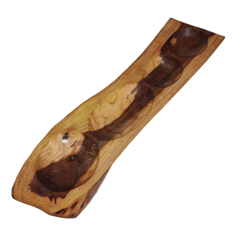 اردو خوری چوبی مدل روستیک اوجا طرح چهار خانه کد 003