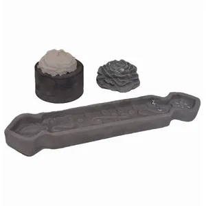 ست ۴ تکه جاعودی و جاشمعی سنگی مدل B280