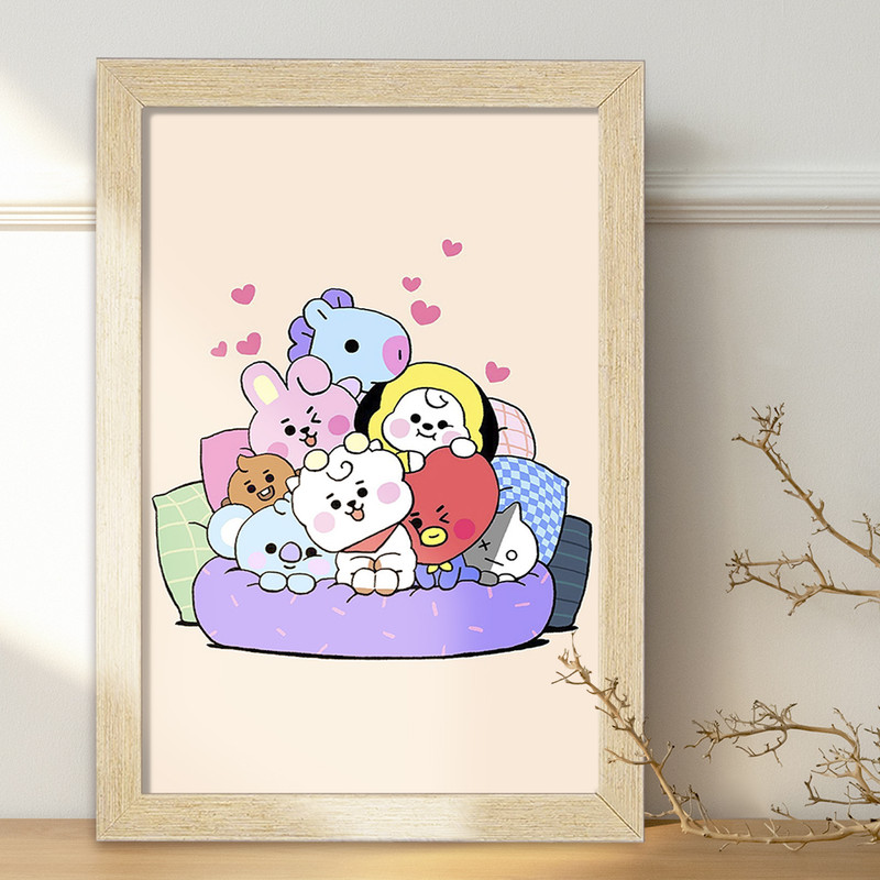 تابلو خندالو مدل BT21 کد 4496