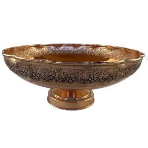 میوه خوری قلمزی مدل گلدار کد ۱۳۸۷۳