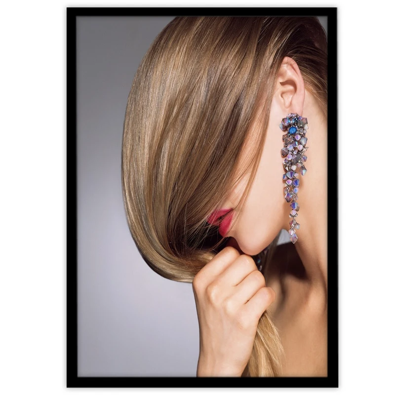 تابلو بکلیت طرح آرایشی و رنگ موی زنانه مدل B-14533