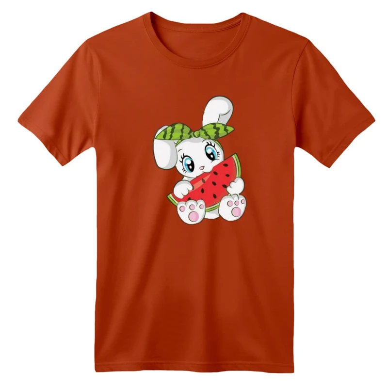 تی شرت آستین کوتاه بچگانه مدل خرگوش یلدایی کد 6