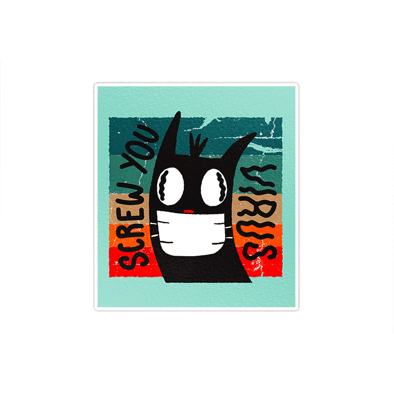 استیکر تزئینی موبایل و تبلت ماسا دیزاین مدل stkv0213 طرح گربه