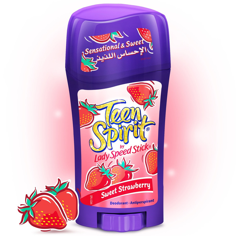 استیک ضد تعریق زنانه لیدی اسپید مدل Sweet Strawberry وزن 65 گرم
