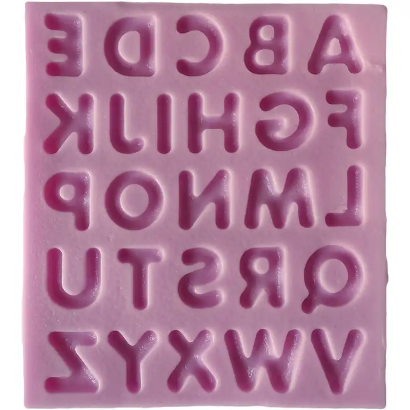 قالب مالد فوندانت مدل حروف انگلیسی ساده