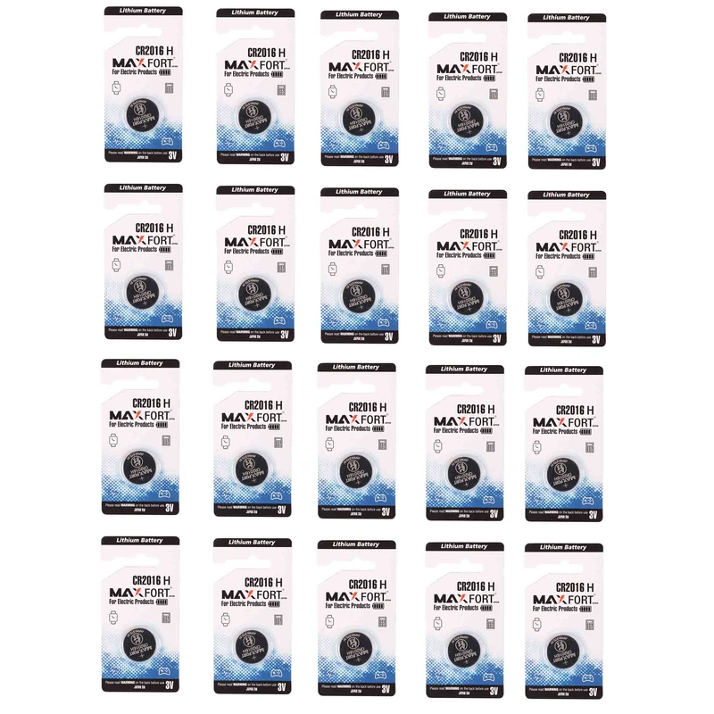 باتری سکه ای مکس فورت مدل CR 2016 H بسته 20 عددی