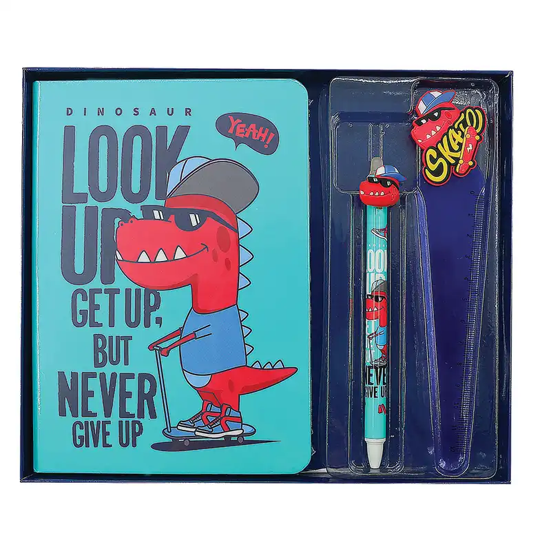 لوازم تحریر فندل طرح دایناسور مدل FB9244 مجموعه 3 عددی