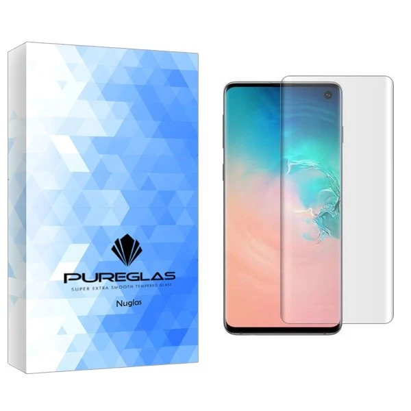 محافظ صفحه نمایش پیور گلس مدل NueGlas UV_NW مناسب برای گوشی موبایل سامسونگ Galaxy S10