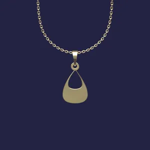 گردنبند طلا 18 عیار زنانه مدوپد مدل هندسی کد Z2-1-1280