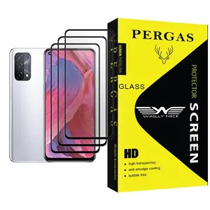 Waily Nice Pergas Glass MIX003 Screen Protector For Oppo A74 5G Pack Of 3