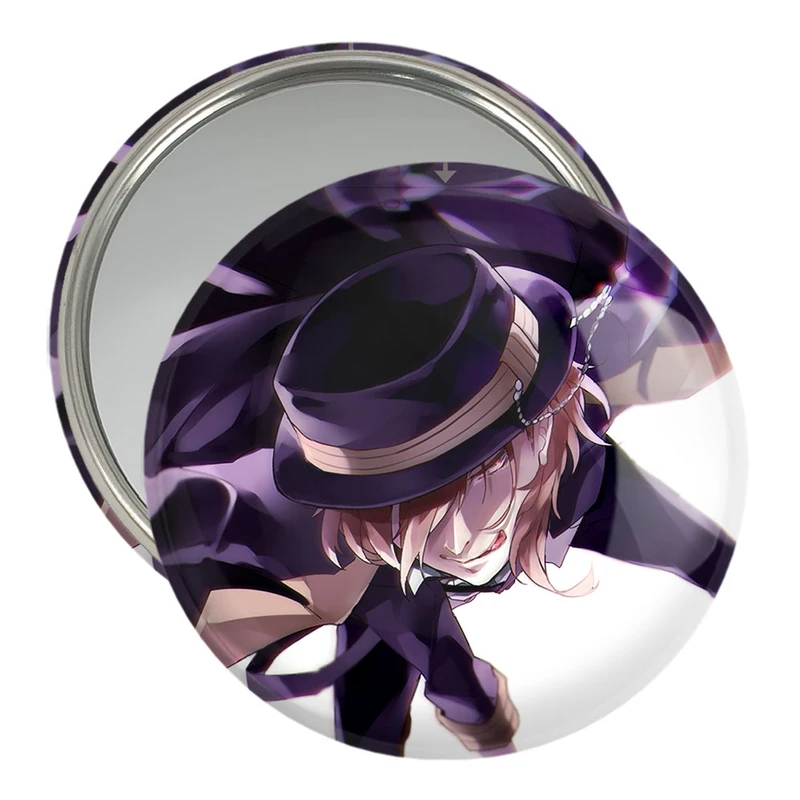 آینه جیبی خندالو مدل انیمه سگ های ولگرد بانگو  کد 11782