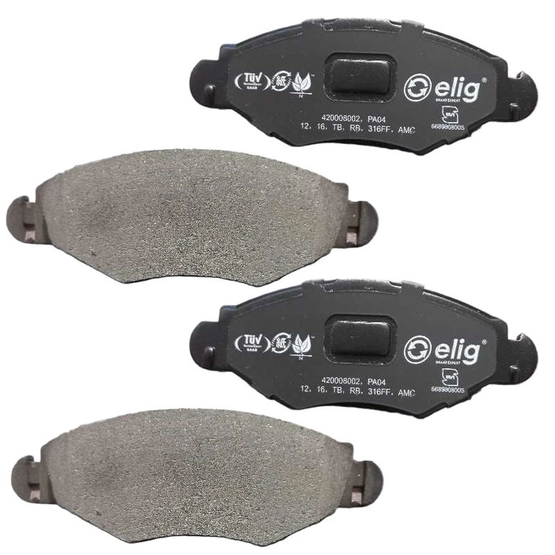 لنت ترمز جلو الیگ مدل PA04 مناسب برای پژو 206 تیپ 2