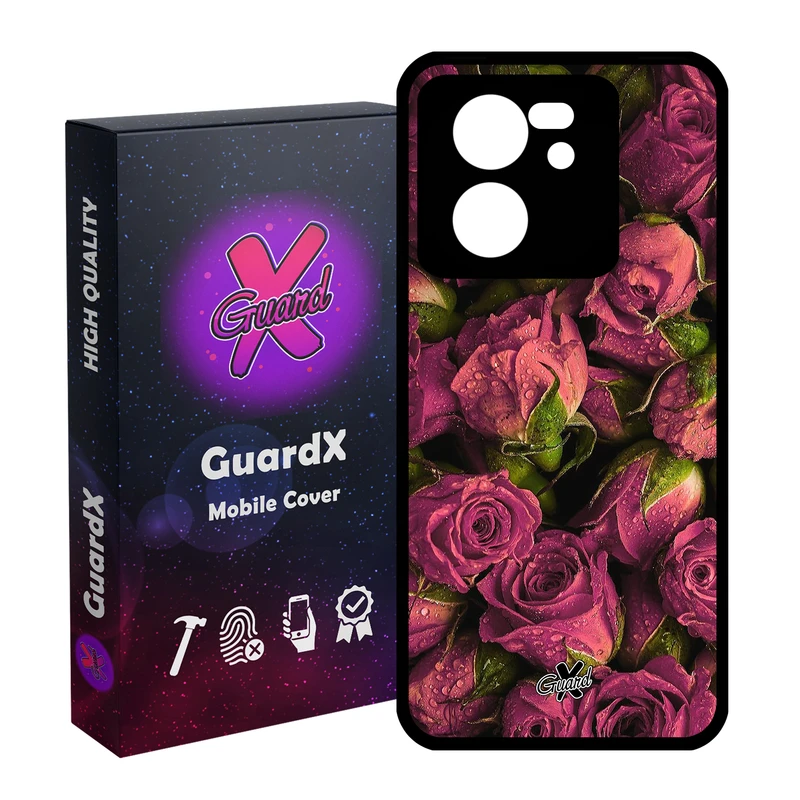 کاور گارد ایکس طرح Flower مدل Glass10006 مناسب برای گوشی موبایل شیائومی 13T/13T Pro/Redmi K60 Ultra