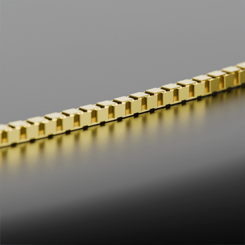 زنجیر طلا 18 عیار زنانه مدوپد مدل ونیزی گلستانه کد 45