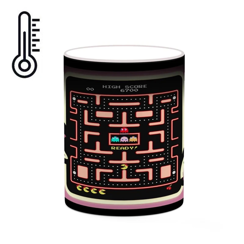 ماگ حرارتی کاکتی مدل بازی Ms. Pac-Man کد mgh29667