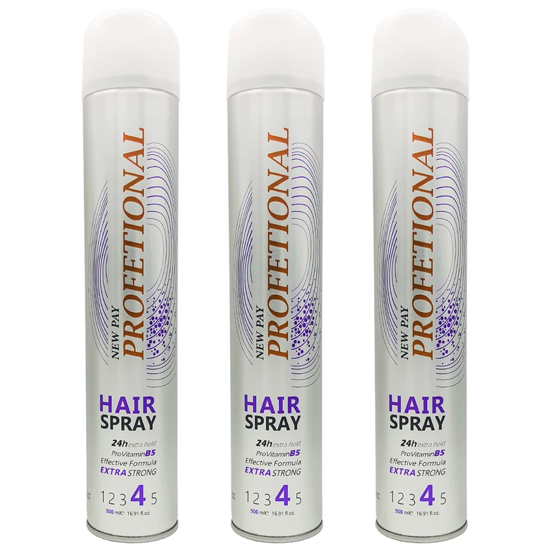 اسپری حالت دهنده مو پروفشنال مدل Extra Strong حجم 500 میلی لیتر مجموعه 3 عددی