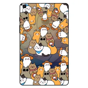 کاور مگافون طرح گربه مدل 7717 مناسب برای تبلت سامسونگ Galaxy Tab A 8.0 2019 With S Pen / P200 / P205 