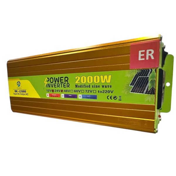 مبدل برق خودرو دیپ کینگ مدل -12V-24V-TO-220V -2000W 