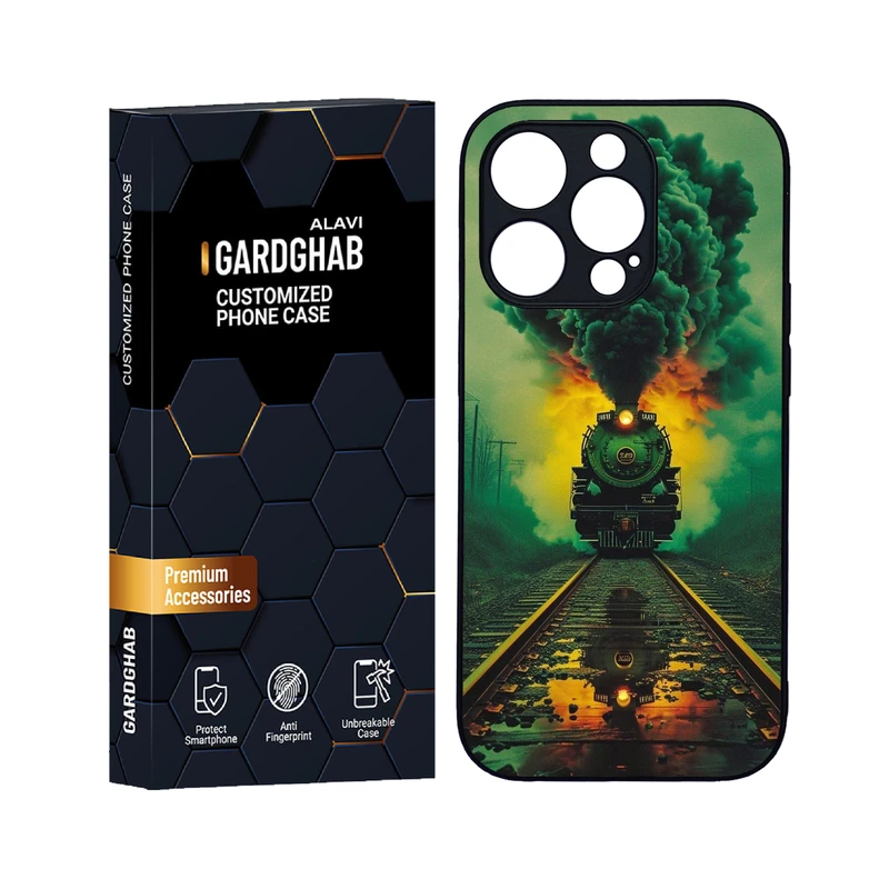 کاور گارد قاب علوی مدل دورژله ای هنری مناسب برای گوشی موبایل اپل iPhone 14 Pro