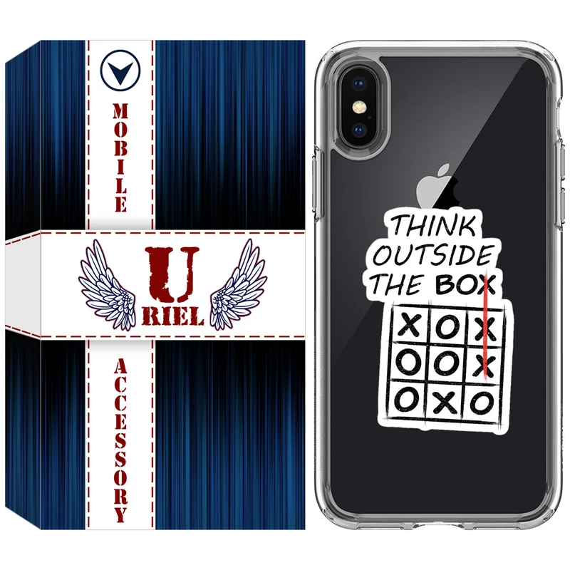 کاور یوریل مدل Clear کد 96 طرح انگیزشی مناسب برای گوشی موبایل اپل iPhone X / XS