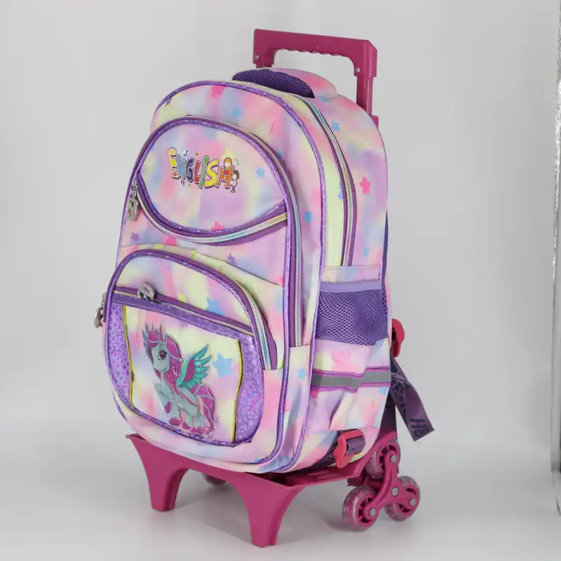 کوله پشتی چرخ دار طرح یونیکورن کد otmls007