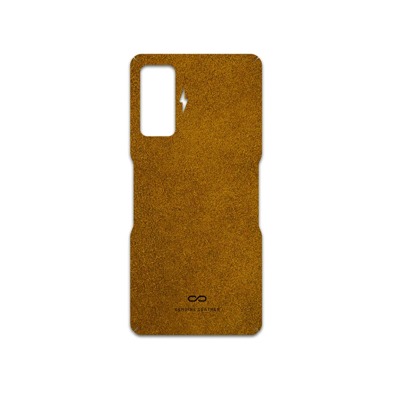 برچسب پوششی ماهوت مدل Brown-Chamois-Leather مناسب برای گوشی موبایل شیائومی Redmi K50 Gaming