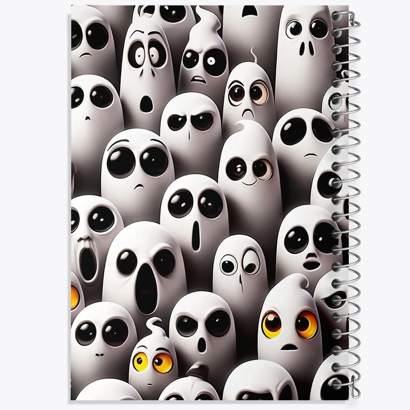 دفتر ژورنال نویسی 50 برگ خندالو مدل نقطه ای طرح پترن روح کد N5280