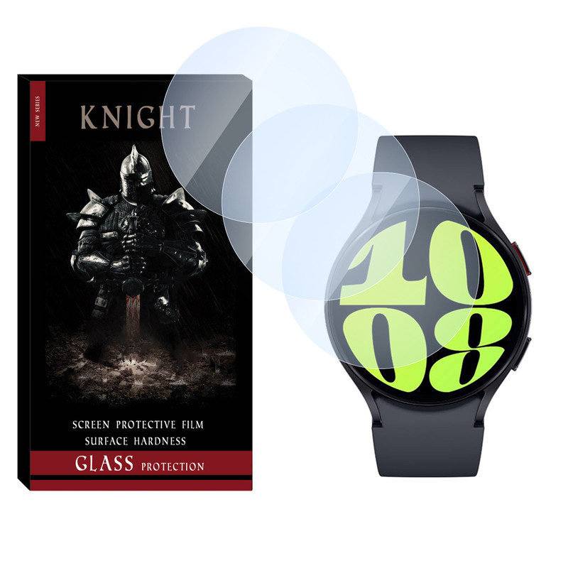 محافظ صفحه نمایش شیشه‌ای نایت مدل SH-KT مناسب برای ساعت هوشمند سامسونگ Galaxy watch 6 40mm بسته سه عددی