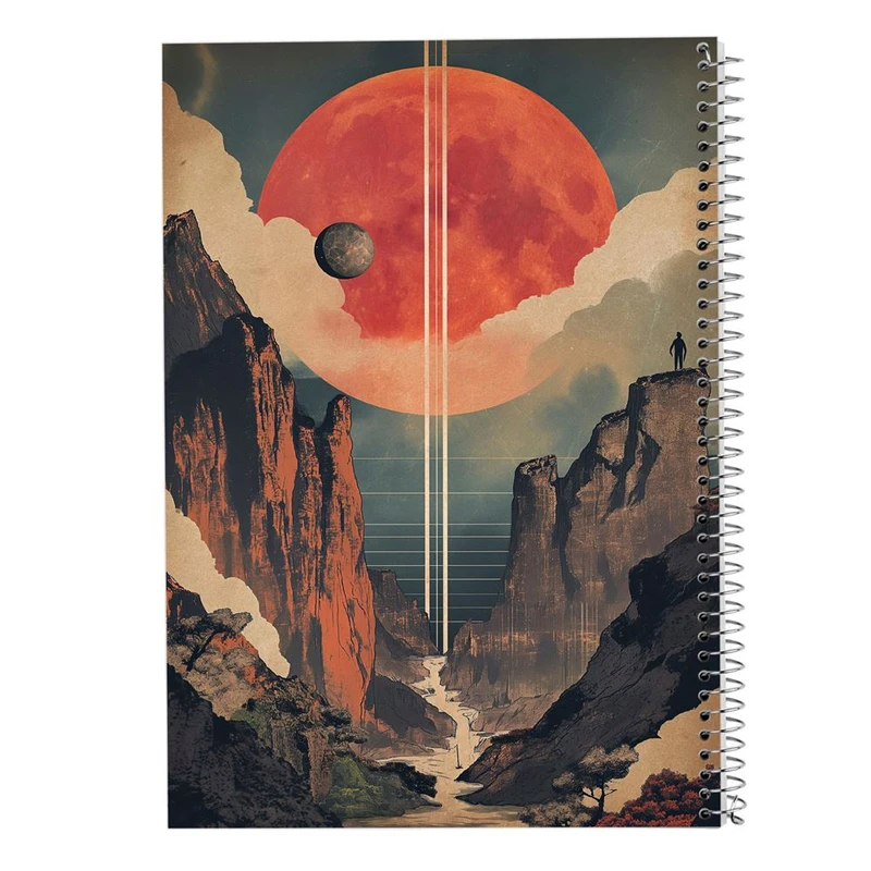 دفتر شطرنجی 50 برگ مدوپد طرح ماه کد DF15488