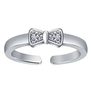  انگشتر نقره زنانه قیراط طرح پاپییون کد GH4292