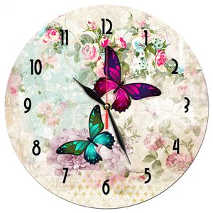 نقد و بررسی ساعت دیواری طرح گل و پروانه کد 1234 توسط خریداران