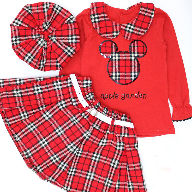 ست 3 تکه لباس دخترانه مدل BAGH33