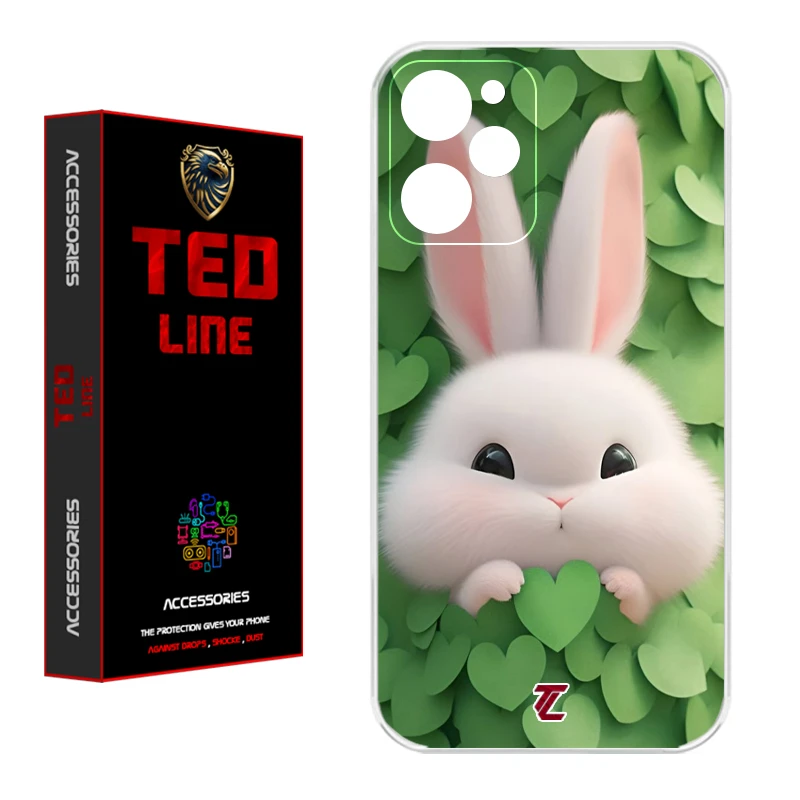 کاور تد لاین طرح خرگوش پشمالو 1109 مناسب برای گوشی موبایل شیائومی Poco X5 Pro