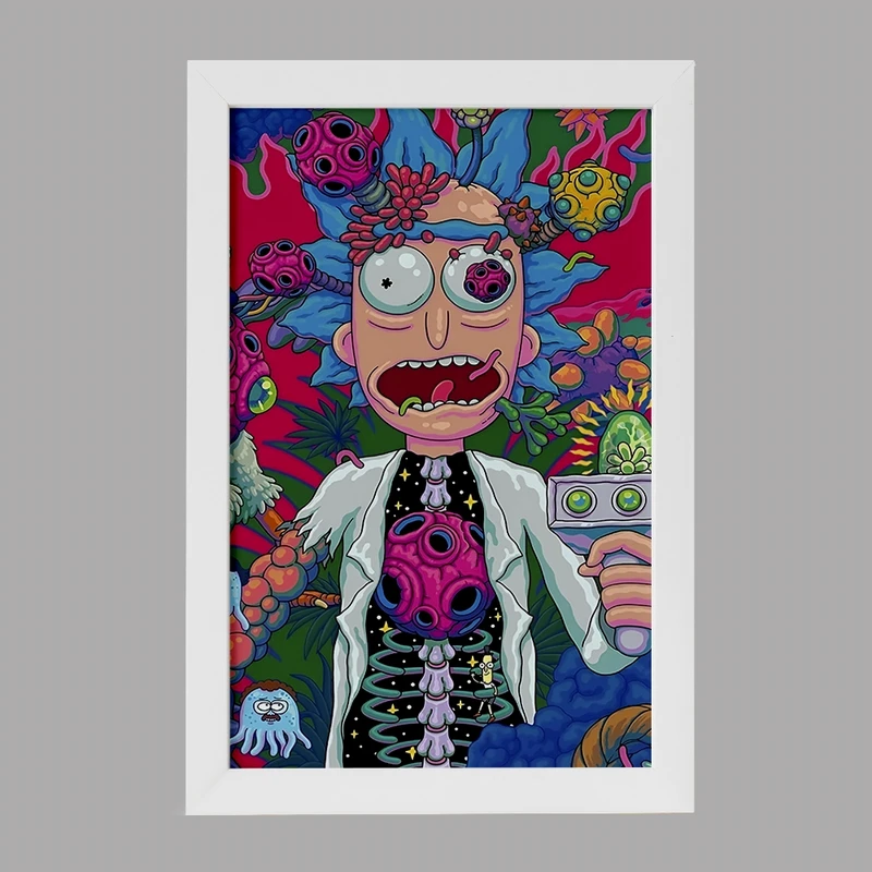 تابلو خندالو مدل ریک و مورتی (Rick and Morty) کد F4018