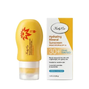 کرم ضد آفتاب بی رنگ صورت و گردن کتی کت SPF30 مدل Mineral محافظ UVA ،UVB مناسب برای انواع پوست...