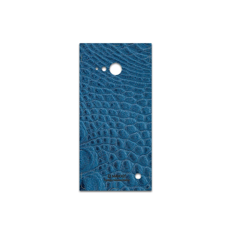 برچسب پوششی ماهوت مدل Blue-Crocodile-Leather مناسب برای گوشی موبایل نوکیا Lumia 730