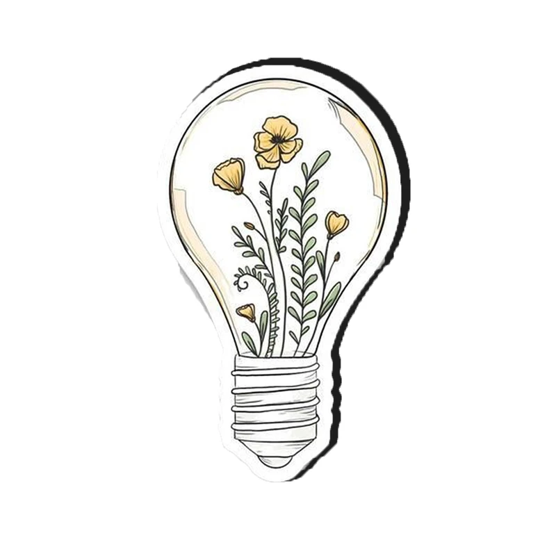 استیکر تزئینی موبایل و تبلت مدل لامپ کد 3491
