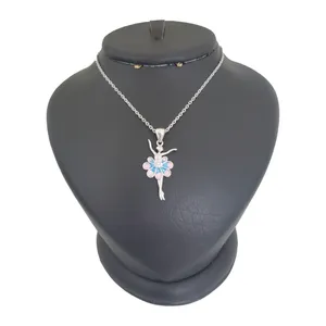 گردنبند نقره زنانه ترمه ۱ مدل بالرین کد smed 1025