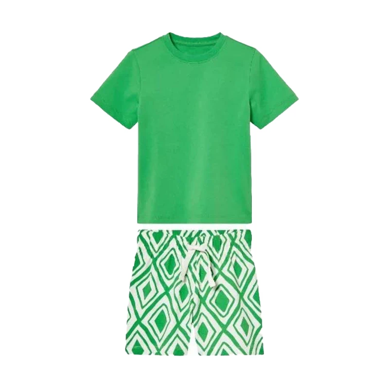 ست تی‌شرت آستین کوتاه و شلوارک راحتی پسرانه لوپیلو مدل NZ 1440