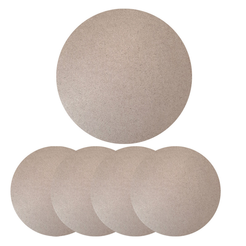 اسلایس چوبی مدل ام دی اف خام 25cir9 مجموعه 5 عددی