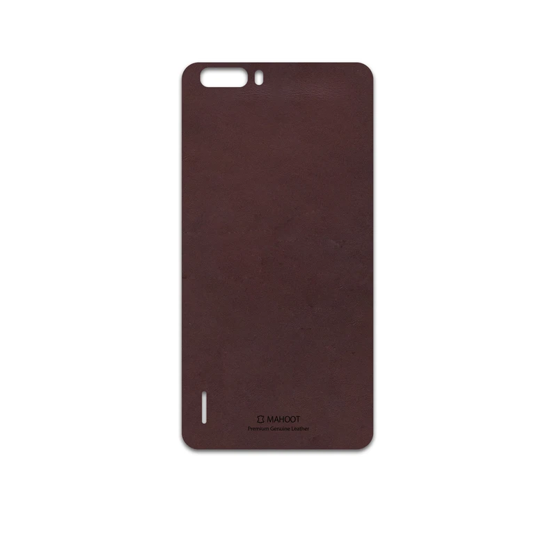 برچسب پوششی ماهوت مدل Matte-Dark-Brown-Leather مناسب برای گوشی موبایل آنر 6 Plus