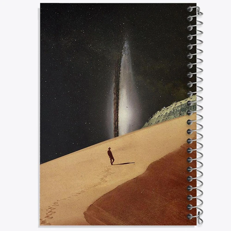 دفتر ژورنال نویسی 50 برگ خندالو مدل نقطه ای طرح کهکشان کد 25384