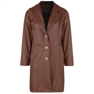 پالتو زنانه مدل چرم نارون