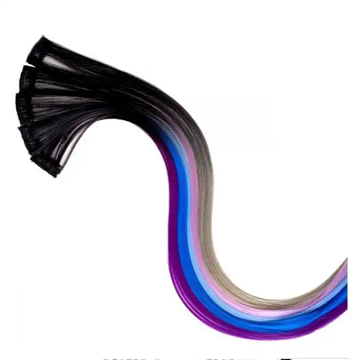 اکستنشن مو زنانه مدل GM06 آمبره بسته دو عددی