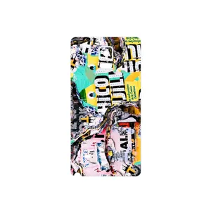 MAHOOT Collage of Teared Paper Cover Sticker for Samsung Galaxy Note 4