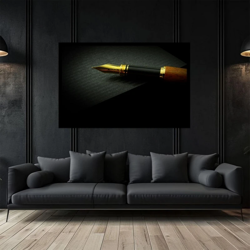 تابلو بکلیت طرح خوشنویس قلم و خودکار مدل B-bu5281