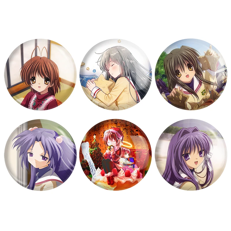 مگنت خندالو طرح انیمه کلند Clenned کد 1367B مجموعه 6 عددی