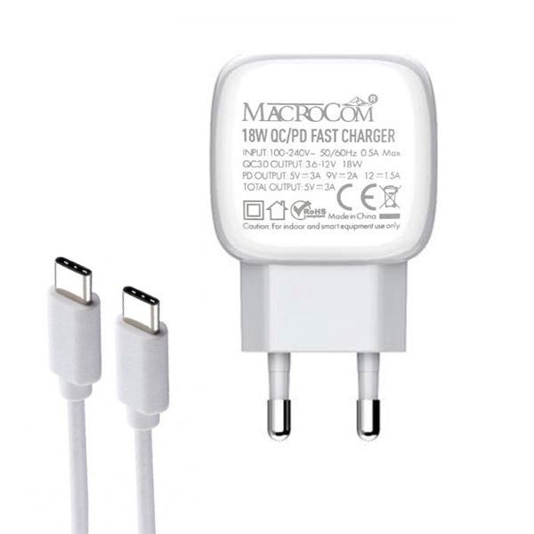 شارژر دیواری ماکروکام مدل MC-5001PD به همراه کابل تبدیل USB-C شارژر دیواری ماکروکام مدل MC-5001PD به همراه کابل تبدیل USB-C