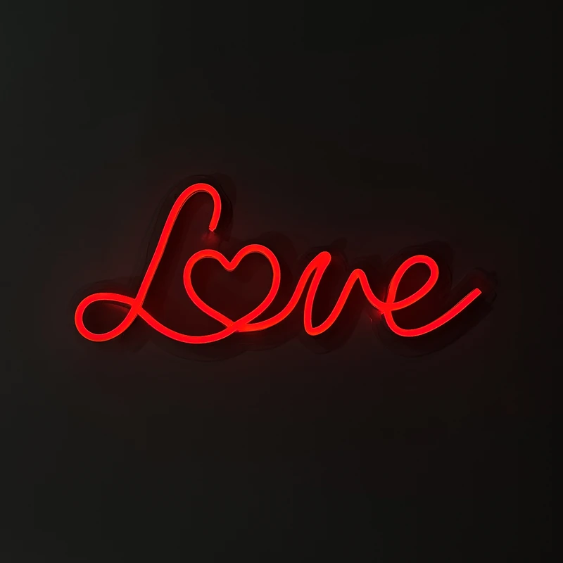 چراغ نئونی مدل love 
